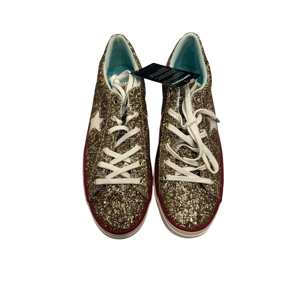 NWT Chiara Ferragni‎ Converse One Star Glitter Platform Gold Women US 9 EU 40